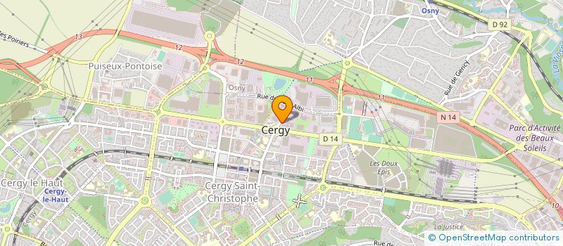 localisation de l'entreprise MED COE ASSISTANCE  CERGY