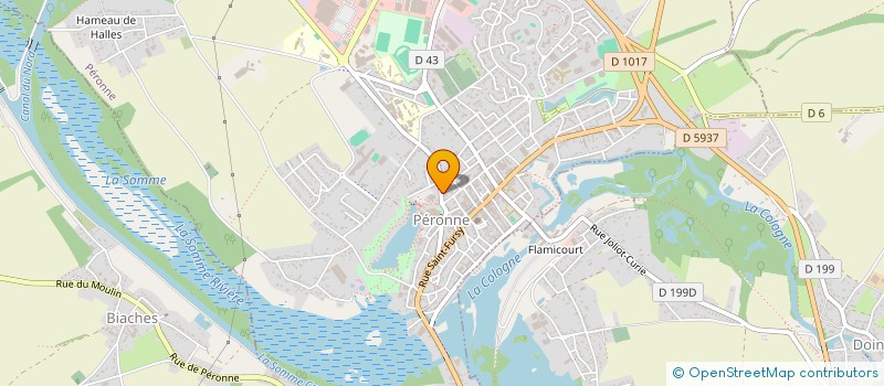 localisation de l'entreprise MED COIFF à PERONNE