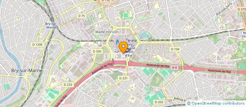 localisation de l'entreprise MED CONSEIL à NOISY-LE-GRAND