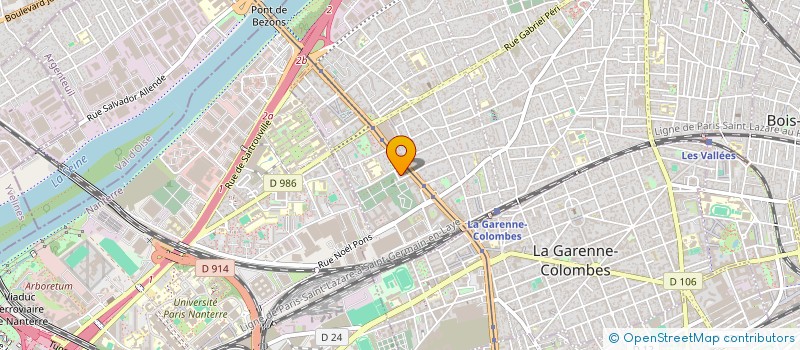 localisation de l'entreprise MED DRIVE SAS à COLOMBES