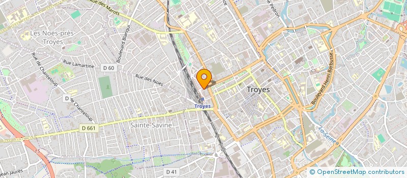 localisation de l'entreprise MED'ELITE à TROYES