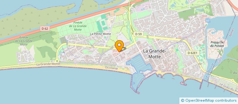 localisation de l'entreprise MED'EVASION à LA GRANDE-MOTTE