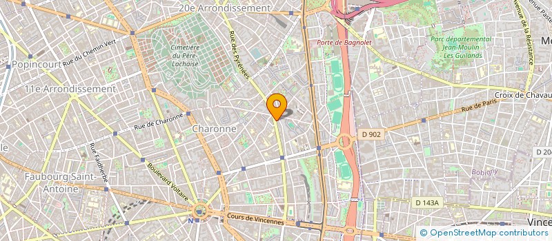 localisation de l'entreprise MED EXPORT à PARIS