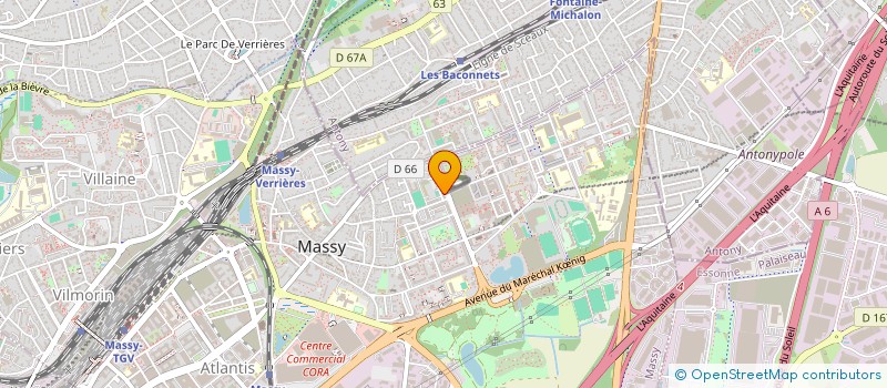 localisation de l'entreprise MED FOOD à MASSY