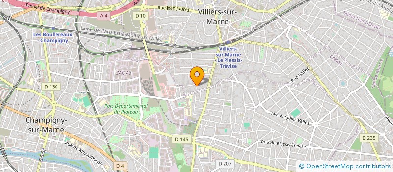 localisation de l'entreprise MED GESTION à VILLIERS-SUR-MARNE