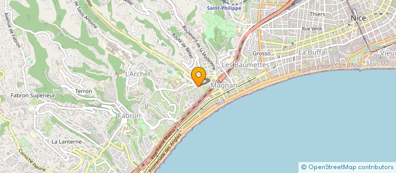 localisation de l'entreprise MED IMMO à NICE