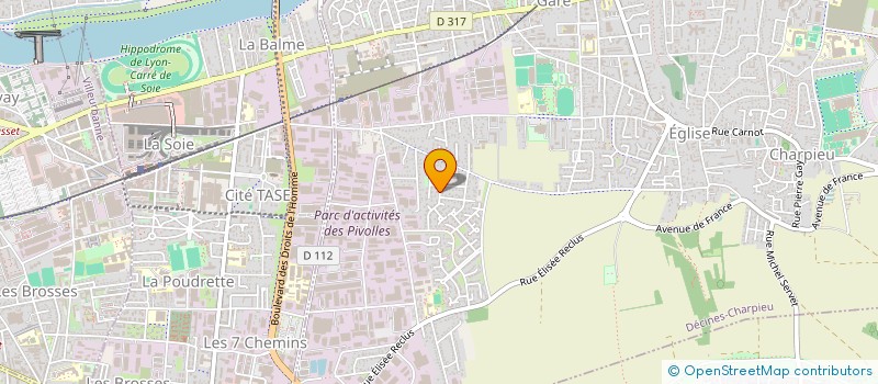 localisation de l'entreprise MED IMMO  DECINES-CHARPIEU