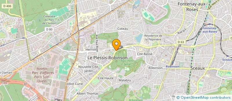 localisation de l'entreprise MED IMMO PLESSIS à LE PLESSIS-ROBINSON