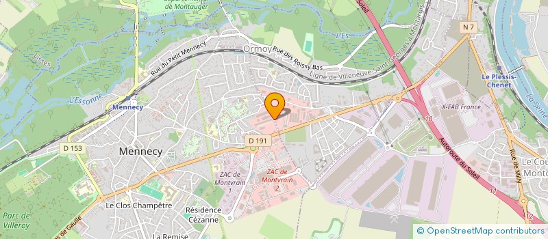 localisation de l'entreprise MED'IMPLANT  EVRY-COURCOURONNES