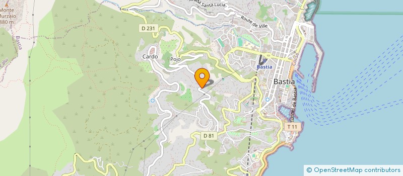 localisation de l'entreprise MED'IN à BASTIA