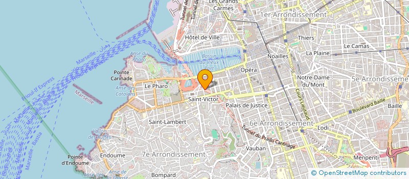 localisation de l'entreprise MED IN BLUE  MARSEILLE