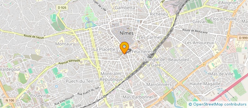 localisation de l'entreprise MED INTERIM à NIMES