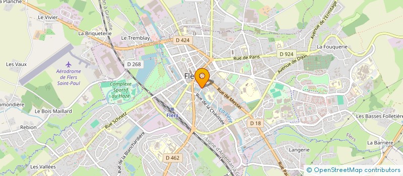 localisation de l'entreprise MED'INVEST à FLERS