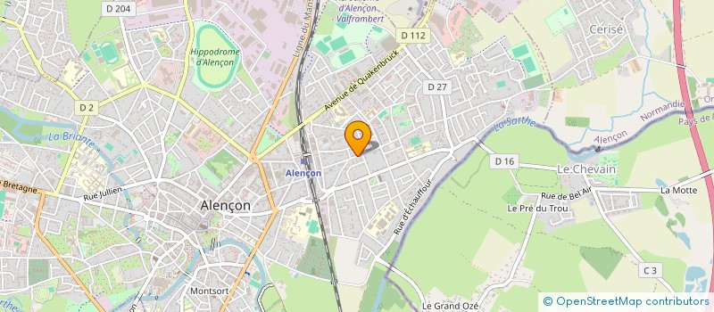 localisation de l'entreprise MED INVEST à ALENCON