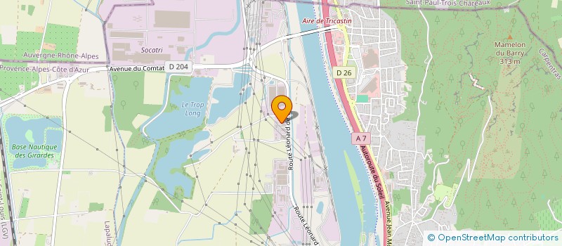 localisation de l'entreprise MED LT  BOLLENE