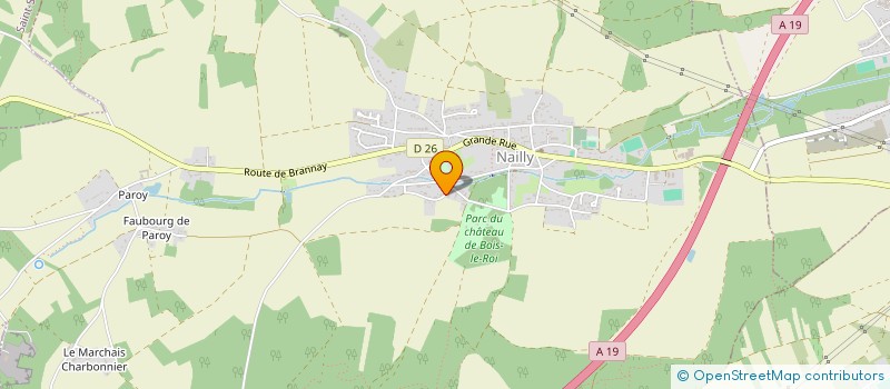 localisation de l'entreprise MED N'SPORTS à NAILLY