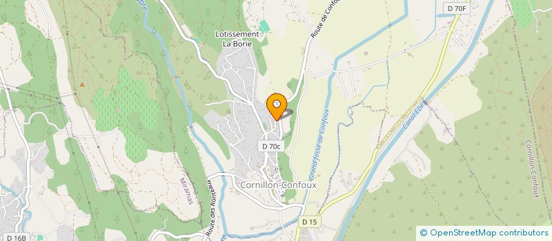 localisation de l'entreprise MED&NOV à CORNILLON-CONFOUX