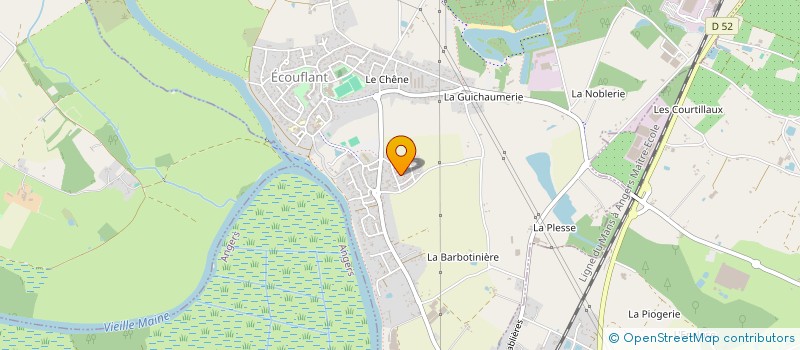 localisation de l'entreprise MED'OPTIQUE à ANGERS