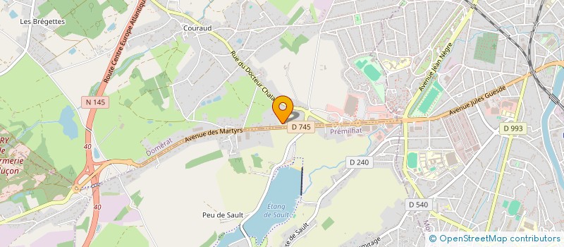 localisation de l'entreprise MED PREMILHAT  PREMILHAT