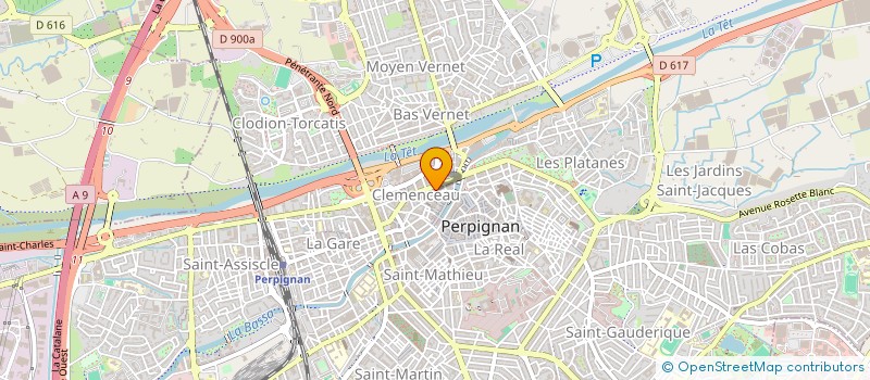 localisation de l'entreprise MED STUDIO  PERPIGNAN