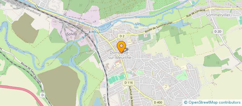 localisation de l'entreprise MED TILLEULS  DOMBASLE-SUR-MEURTHE