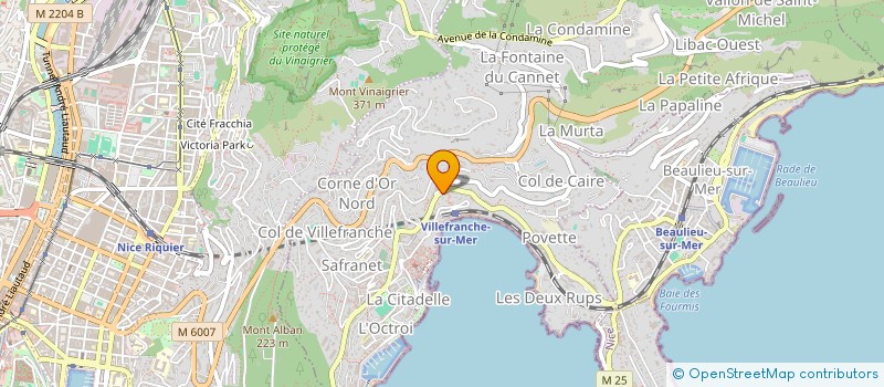 localisation de l'entreprise MED'TOPO à VILLEFRANCHE-SUR-MER
