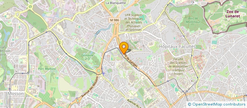 localisation de l'entreprise MED'TROTTER à MONTPELLIER