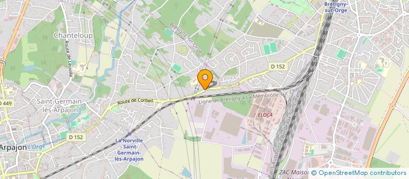 localisation de l'entreprise MED'ZOO à SAINT-GERMAIN-LES-ARPAJON