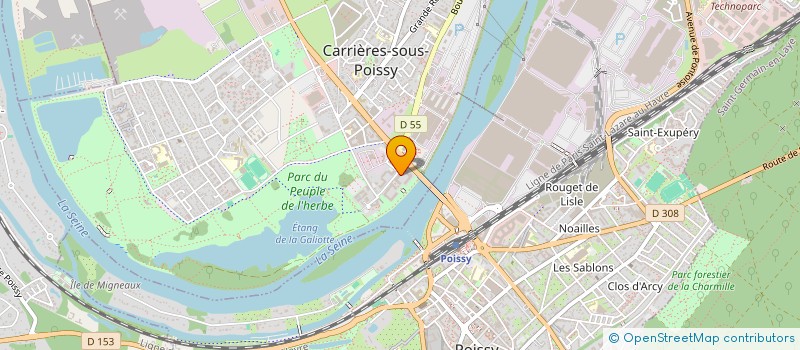 localisation de l'entreprise MEDA  CARRIERES-SOUS-POISSY