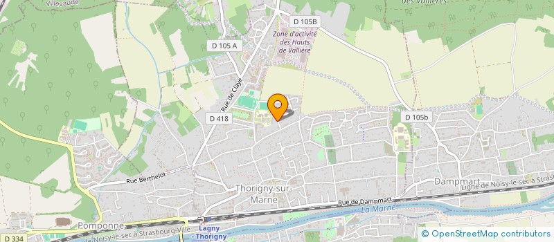 localisation de l'entreprise MEDA BAT  THORIGNY-SUR-MARNE