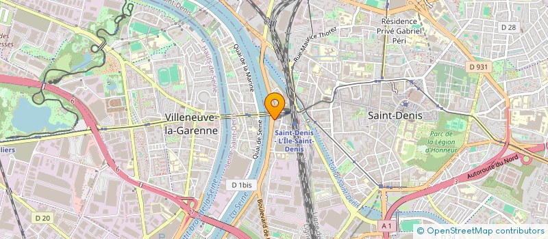 localisation de l'entreprise MEDA BAT SARL à SAINT-DENIS