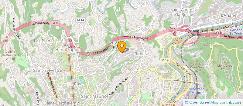 localisation de l'entreprise MEDAFF BRIDGE  NICE