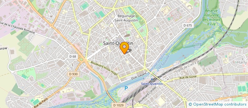 localisation de l'entreprise MEDAILLE BARBERSHOP 02 à SAINT-QUENTIN