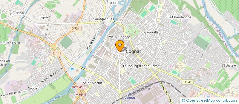 localisation de l'entreprise MEDAILLES MILITAIRES à COGNAC
