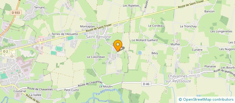 localisation de l'entreprise MEDAILLES MONTRIN à SAINT-BENIGNE