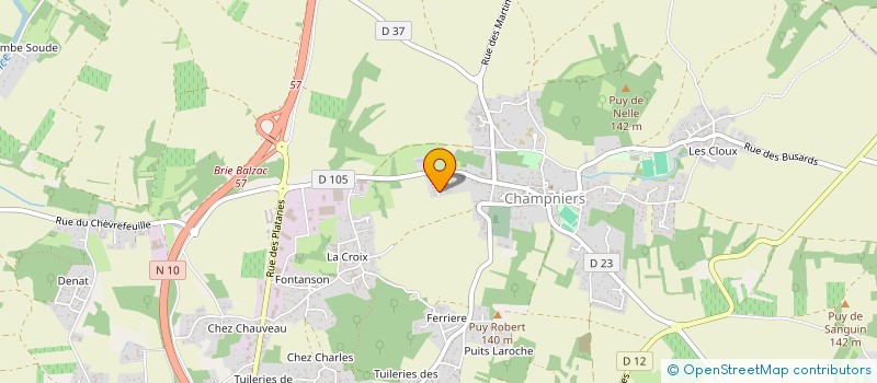 localisation de l'entreprise MEDALOVA à CHAMPNIERS
