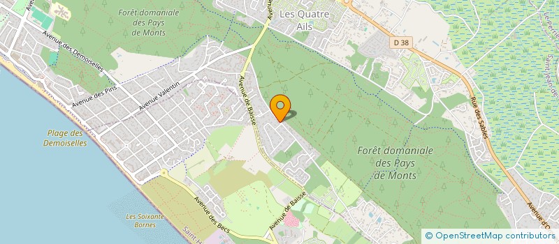 localisation de l'entreprise MEDAM  SAINT-JEAN-DE-MONTS