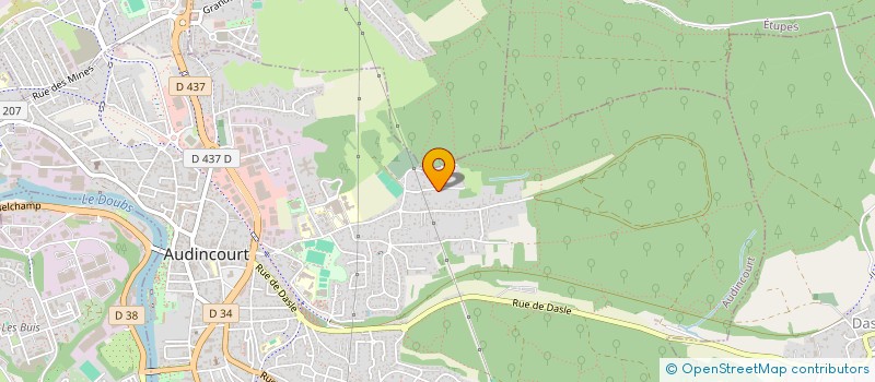 localisation de l'entreprise MEDAPPART  AUDINCOURT