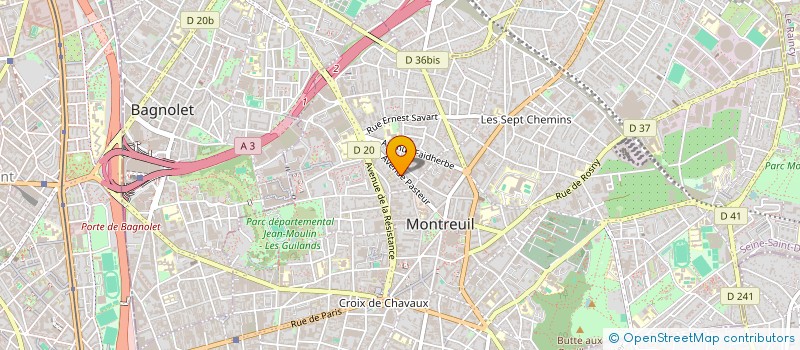 localisation de l'entreprise MEDASINI à MONTREUIL