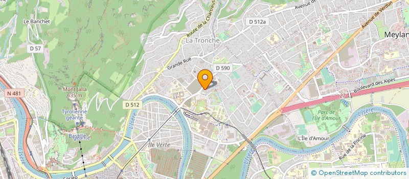localisation de l'entreprise MEDAVOC MAINTENANCE à LA TRONCHE