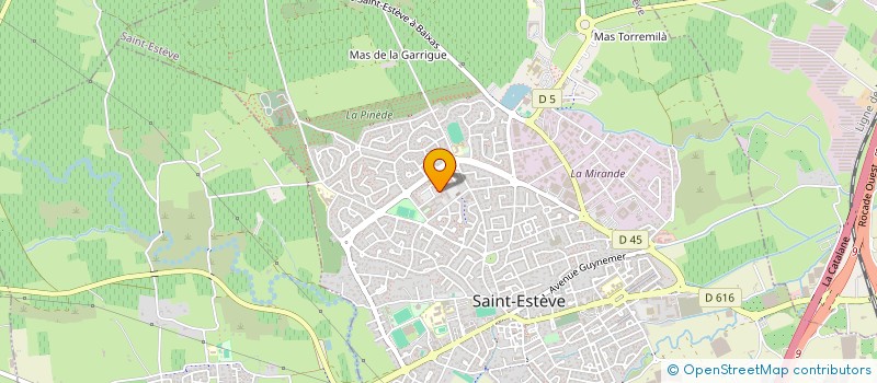 localisation de l'entreprise MEDCANET  SAINT-ESTEVE