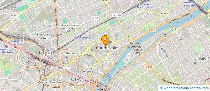 localisation de l'entreprise MEDDANE TEK à COURBEVOIE