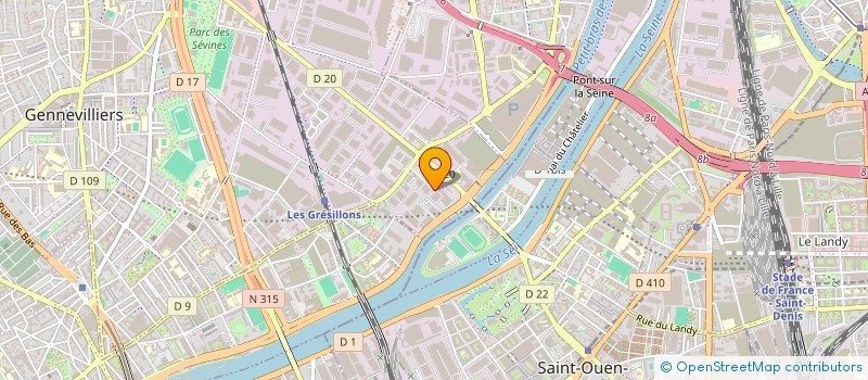 localisation de l'entreprise MEDEA à GENNEVILLIERS
