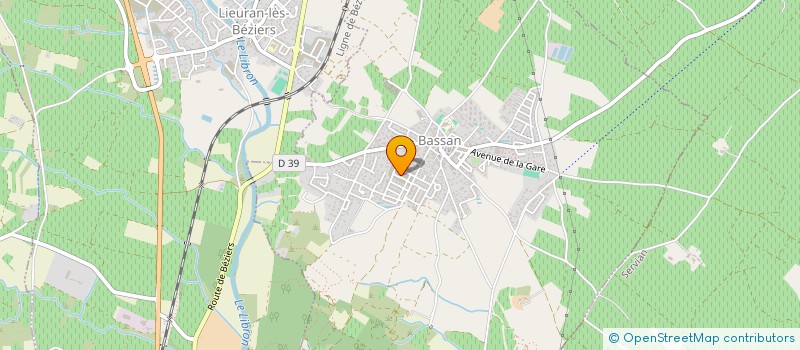 localisation de l'entreprise MEDEA CENTRE DENTAIRE BEZIERS à LIEURAN-LES-BEZIERS
