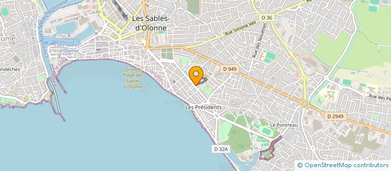 localisation de l'entreprise MEDECIN GENERALIST PAYS OLONNE TALMOND à LES SABLES D'OLONNE