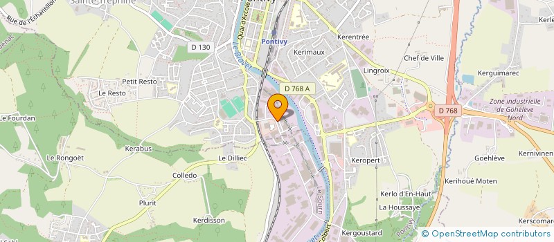 localisation de l'entreprise MEDECIN'MICRO  PONTIVY