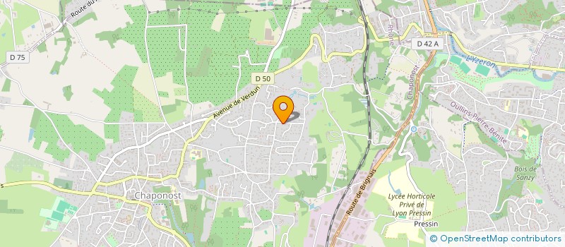 localisation de l'entreprise MEDECINE DU SPORT RENAUD  CHAPONOST