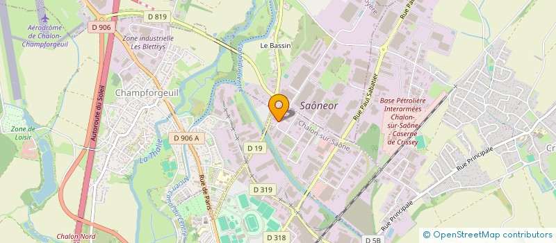 localisation de l'entreprise MEDECINE DU TRAVAIL à CHALON-SUR-SAONE