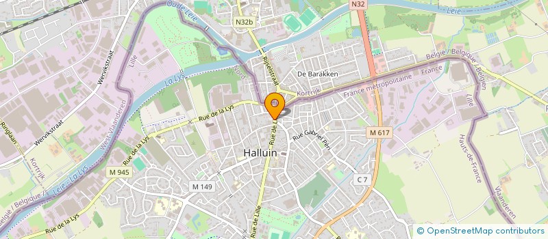 localisation de l'entreprise MEDECINE DU TRAVAIL SERVICE INTERPROFESS à HALLUIN