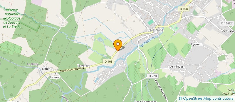 localisation de l'entreprise MEDECINE ET DROIT D 'ASILE 33  LA BREDE